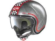 Nolan N21 Lario Helmet Scratched Chrome Silver LG