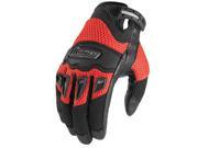 Icon Twenty Niner 29 Textile Gloves Red SM