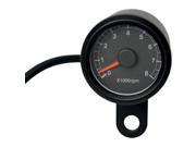 Drag Specialties 1 7 8 Electronic Tachometer Matte Black with Black Face 2211 0123