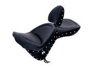 Saddlemen Classic Explorer Seat With Driver Backrest Fits 00 05 Harley FXST Softail
