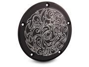 Arlen Ness Ness Tech Engraved Derby Cover Black Anodized 03 596