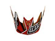 Troy Lee Designs D3 Reflex Replacement Visor Gold Chrome Red Black