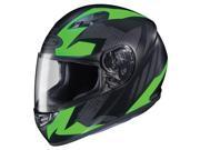 HJC CS R3 Treague Motorcycle Helmet Neon Green Matte Black LG