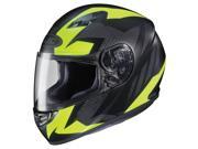 HJC CS R3 Treague Motorcycle Helmet Hi Viz Yellow Matte Black LG