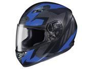 HJC CS R3 Treague Motorcycle Helmet Blue Matte Black LG