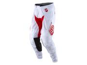 Troy Lee Designs SE Air Starburst 2016 MX Offroad Pants White Red 34