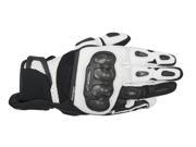 Alpinestars SPX Air Carbon Mens Leather Gloves Black White LG