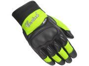 Cortech HDX 3 Womens Vented Motorcycle Gloves Hi Viz Yellow Black MD