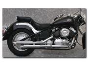 MAC Chrome Slash Cut Staggered 2 Into 2 Exhaust System Fits 04 06 Yamaha XV1700A Road Star