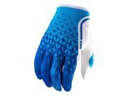 Troy Lee Designs XC Starburst Mens MX Offroad Gloves Cyan Blue White XL