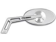 Pro One Performance Billet Mirror Oval W Weekend Warrior Cutout Stem Chrome Right 102320