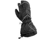 Castle X Racewear TRS 3 Finger Mens Snowmobile Mitt Black MD