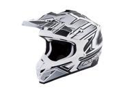 Scorpion VX 35 Finnex MX Offroad Helmet Black Silver MD