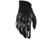 100% 2016 Derestricted Gloves Short Cuff Black SM