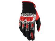 100% 2016 Derestricted Gloves Short Cuff Red SM