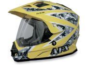 AFX FX 39DS Dual Sport Urban Full face Street Helmet Yellow XL