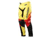 Troy Lee Designs GP Airway Womens MX Offroad Pants Yellow Red Black 3 4