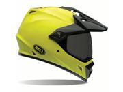 Bell MX 9 Adventure Solid Dual Sport Helmet Hi Vis Yellow Black 2XL