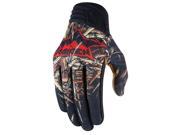 Icon Deadfall Mens Gloves Black Brown Red MD