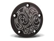Arlen Ness Ness Tech Engraved Points Cover Black Anodized 03 597