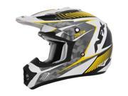 AFX FX 17 Factor Gloss MX Helmet Yellow Black White SM