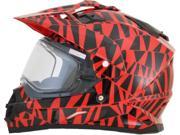 AFX FX 39SE 2016 Electronic Snow Dazzle Helmet Red Black MD
