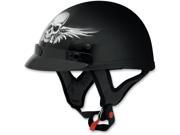 AFX FX 70 Beanie Skull Helmet Black Skull SM