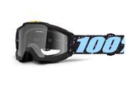 100% Accuri Milkyway Youth MX Offroad Goggles Black Clear Lens OS