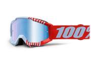 100% Accuri Cupcoy Youth MX Offroad Goggles Red Mirrored Lens OS