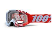 100% Accuri Cupcoy Youth MX Offroad Goggles Red Clear Lens OS