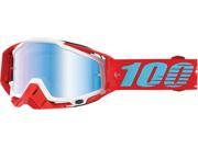 100% Racecraft Kepler MX Offroad Goggles Red Mirrored Lens OS