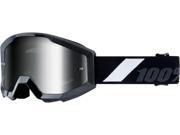 100% Strata Junior Mirror Lens Youth MX Offroad Goggles Goliath Black OS