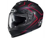HJC IS 17 Lank Motorcycle Helmet Black Red LG