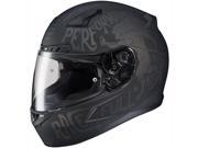 HJC CL 17 Rebel Motorcycle Helmet Black Silver LG