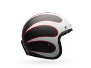 Bell Custom 500 Carbon Ace Cafe Tonup Open Face Helmet Black White SM