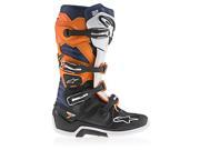 Alpinestars Tech 7 Enduro Mens MX Offroad Boots Black Orange Blue White 12