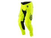 Troy Lee Designs SE Starburst Mens MX Offroad Pants Fluorescent Yellow Navy Blue 34