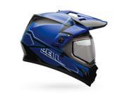 Bell MX 9 Adventure Snow Helmet w Dual Shield Matte Gloss Blue Black SM