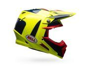 Bell Moto 9 Flex Vice MX Offroad Helmet Blue Yellow MD