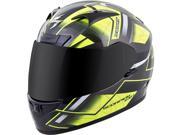 Scorpion EXO R710 Fuji Motorcycle Helmet Neon Yellow Silver LG