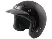 Zox Classic Junior Open Face Helmet Black LG