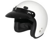 Zox Classic Junior Open Face Helmet White LG