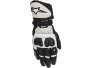 Alpinestars GP Plus R Leather Motorcycle Race Gloves Black White 2XL