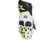 Alpinestars GP Pro R2 Leather Motorcycle Gloves Black White Yellow MD