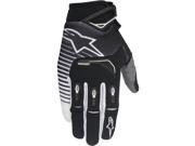 Alpinestars Techstar MX Offroad Gloves Black White SM