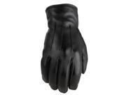 Z1R 938 Mens Deer Skin Leather Gloves Black MD
