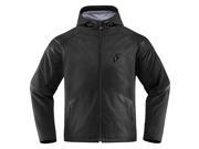 Icon Merc Stealth Mens Textile Jacket Black MD