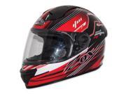 Zox Primo Hero Junior Youth Full Face Helmet Black Red MD