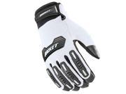 Joe Rocket Velocity 2.0 Mens Textile Motorcycle Gloves White Black SM