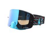 Dragon NFXS MX Goggles Pinned Black Blue Steel Lens